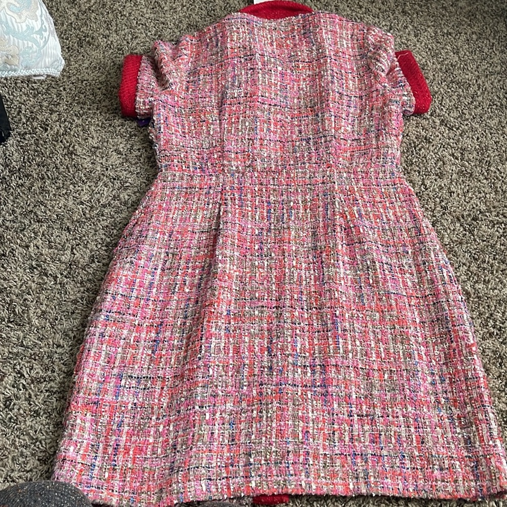 Alexia Admor Red and Pink Tweed Jacket - Picture 9 of 10